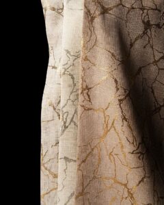 پرده کتان ترک طلاکوب در سه رنگ محبوب