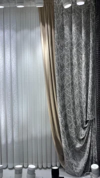 دکور پرده مخمل طرح درختی