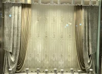 دکور پرده مخمل دو پیلیسه پنل