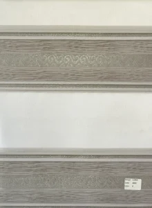 پرده زبرا برجسته رنگ قهوه ای روشن