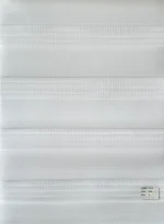 پرده زبرا با طرح ساده سفید