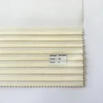 پرده زبرا ترک پیلیسه دار رنگ کرم روشن