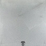 حریر هندسی سیم بافت نقره ای