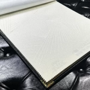 پرده حریر محو طرح هندسی