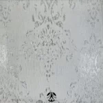 پرده حریر با گل سیم بافت