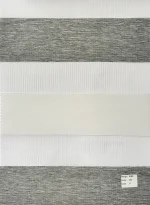 پرده زبرا طرح چوبی طوسی