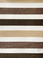 پرده زبرا طرح ساده آشپزخانه قهوه ای