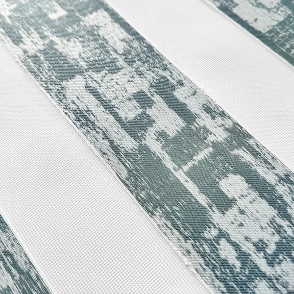 پرده زبرا برجسته طرح دار آبی