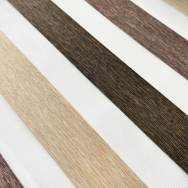 پرده زبرا طرح ساده آشپزخانه قهوه ای