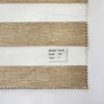 پرده زبرا ساده دار کرم روشن