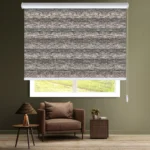 پرده زبرا آشپزخانه طوسی کمرنگ