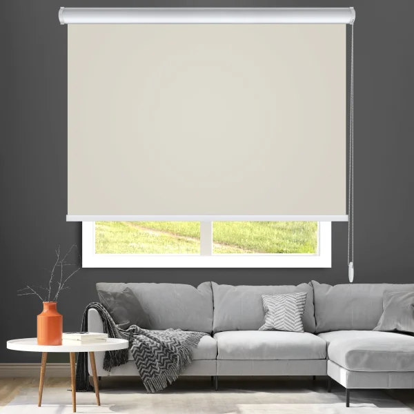 پرده شیدرول تک مکانیزه ساده خاکی