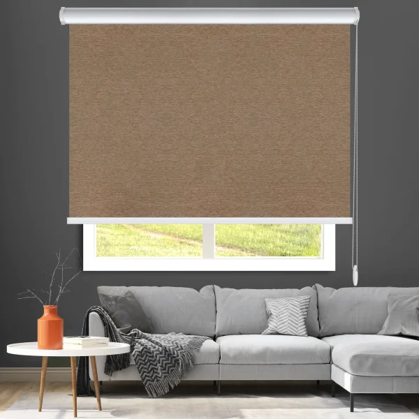 پرده شیدرول تک مکانیزم طرح چوبی