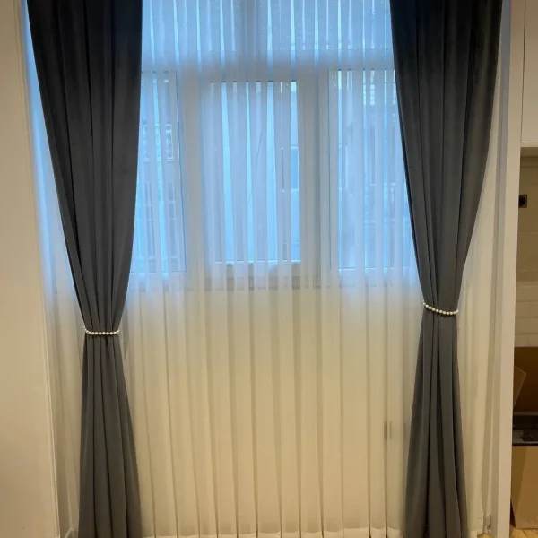 پرده حریر ساده