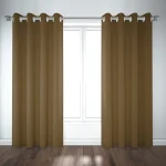 پرده پانچ مخمل قهوه ای تیره