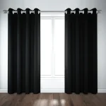 پرده پانچ مخمل مشکی