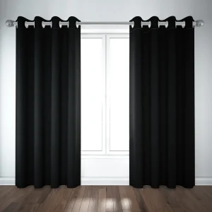 پرده پانچ مخمل مشکی