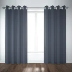 پرده پانچ مخمل طوسی