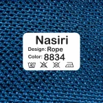 پرده پانچ گونی باف آبی پررنگ