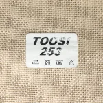 پرده پانچ گونی بافت ساده خاکی