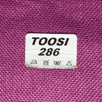 پرده پانچ گونی بافت ساده صورتی سرخ