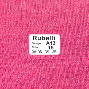 پرده پانچ حریر صورتی خیلی تیره