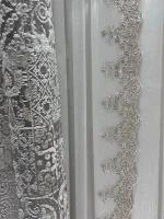 مشخصات پرده حریر طرح اتوبانی با بافت شاین پتینه