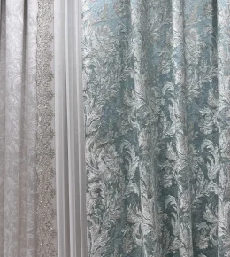 مشخصات پرده حریر پفکی برجسته