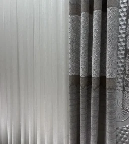 پرده تور سیم بافت نخ لمه سوزنی مینیمال رنگ اجلاسی عرض 3 متر