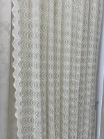 خرید پرده حریر ترک پتینه بریلنت رنگ اجلاسی مدل پلیسه