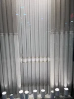 فروش پرده قابی آسترکشی کلاسیک شیری با کنار پرده لوکس