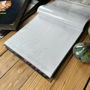 خرید پرده حریر گل داماس تم پتینه ساده