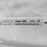 پرده حریر طرح پر محو ساده بدون نیاز به آستری