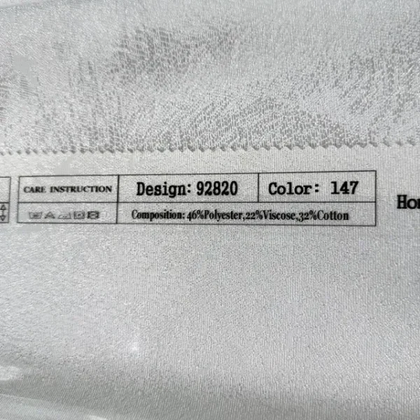 پرده حریر طرح پر محو ساده بدون نیاز به آستری