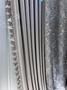 پرده اصلی حریر محو مدل پلیسه