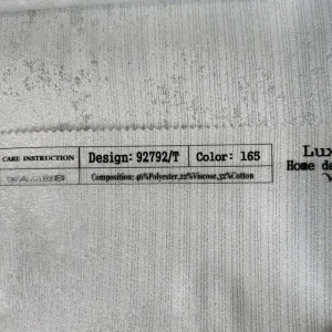 پرده حریر طرح پتینه خلوت با نخ سیم نقره‌ای